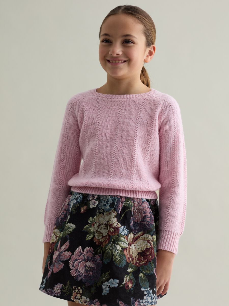 Pullover with pointelle weave_0
