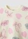 Multicoloured pure cotton girls&rsquo; set with sweatshirt and puppy print_2