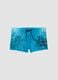 Blue stretch swim trunks_0