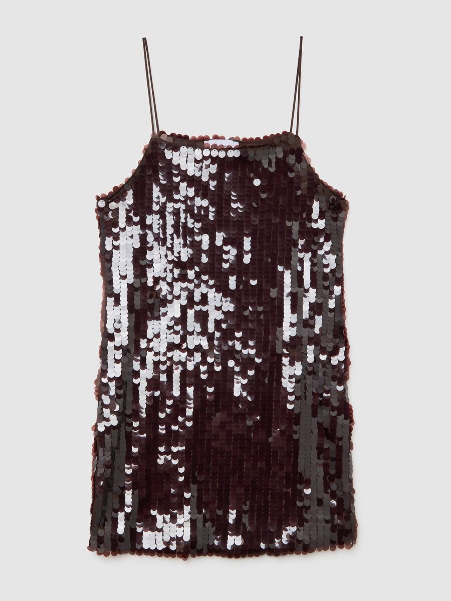Brown dress with sequins_5