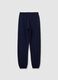Girls' blue pure cotton trousers regular fit_1