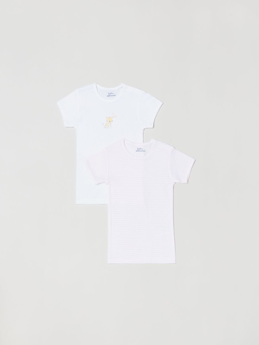 Bipack t-shirt in cotone con stampa _0