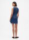 Stretch denim dress with back zip_2