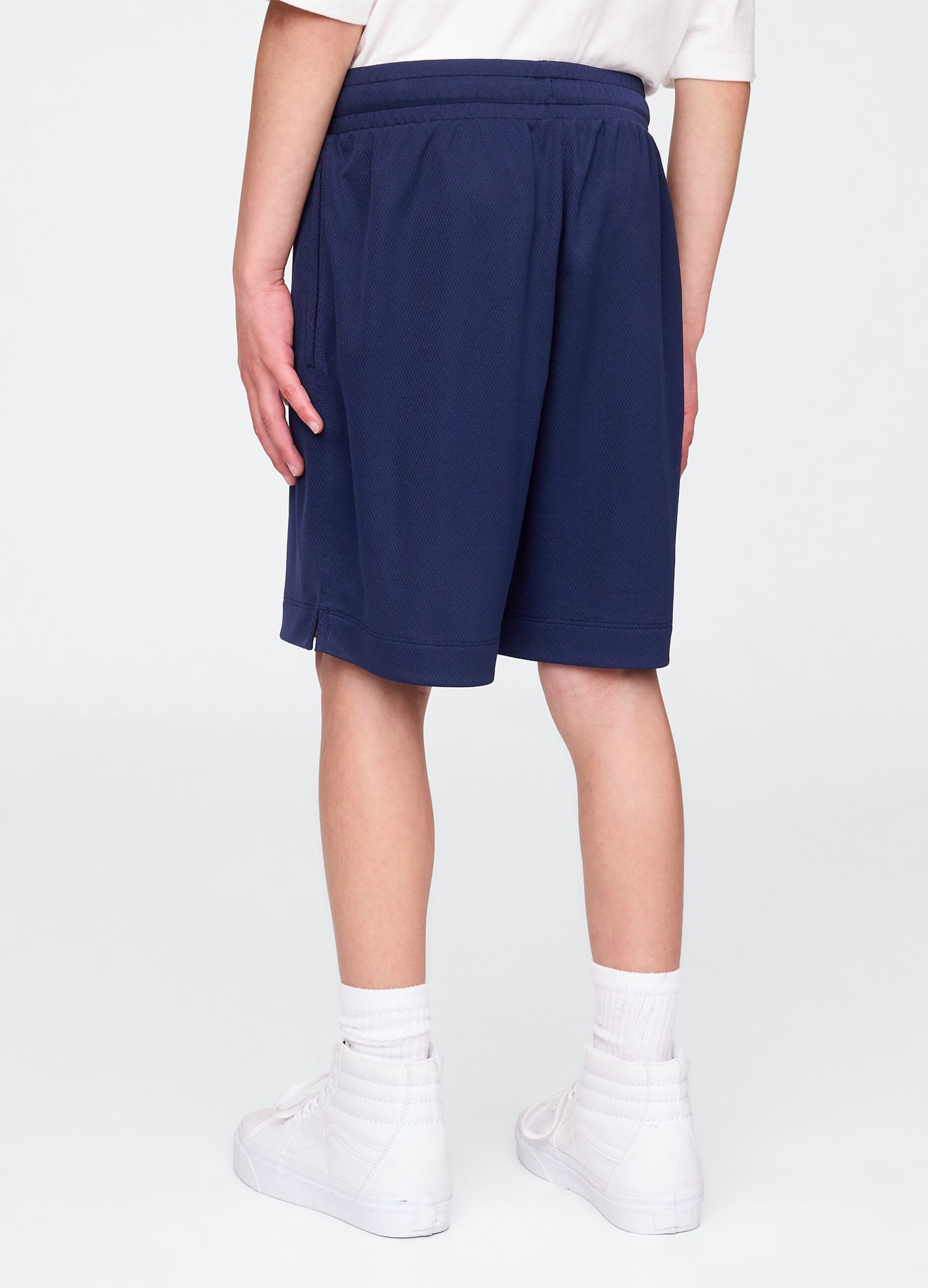 Blue Cotton Shorts