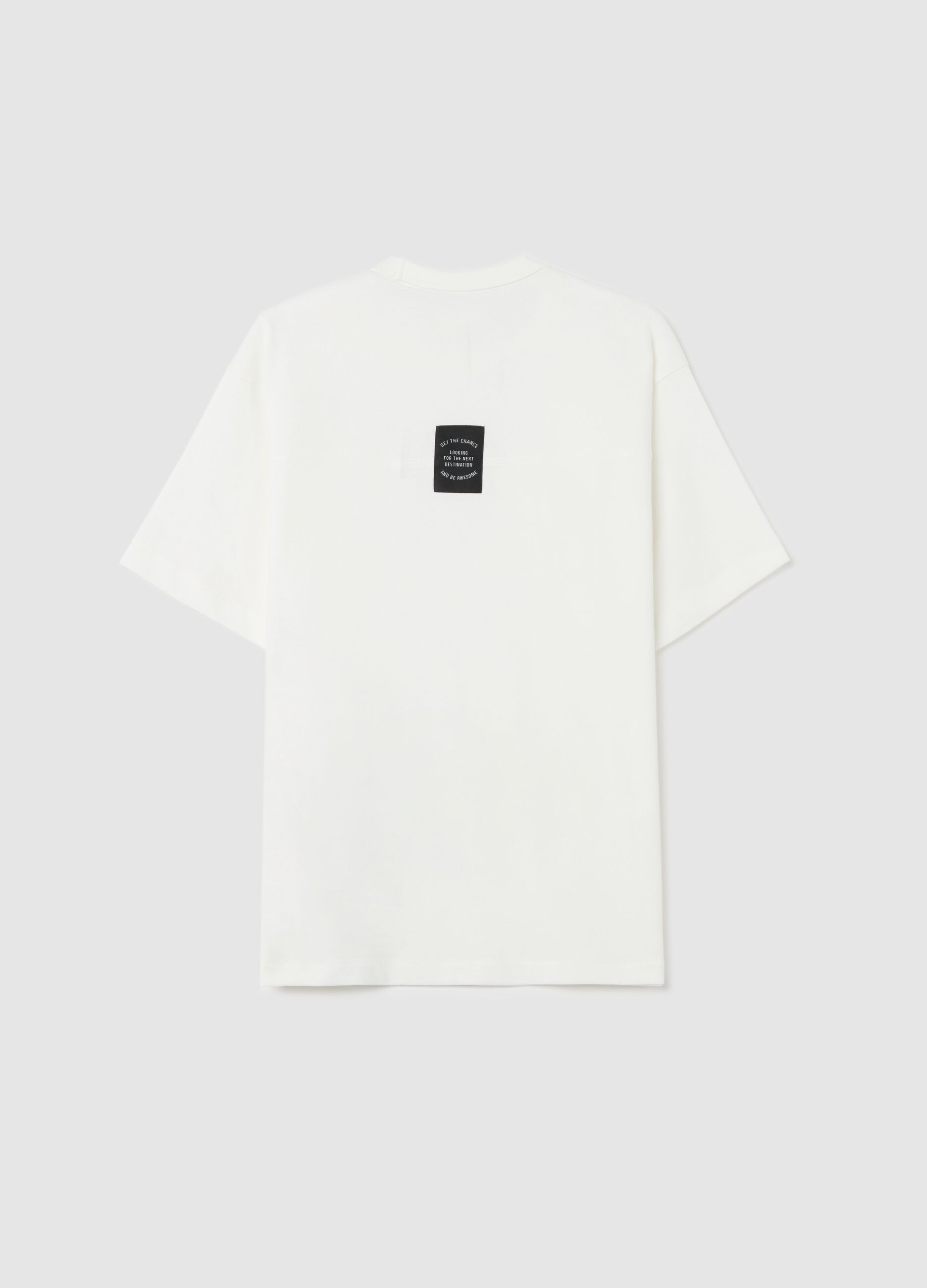 T-shirt over fit in cotone con stampa "Union Square"