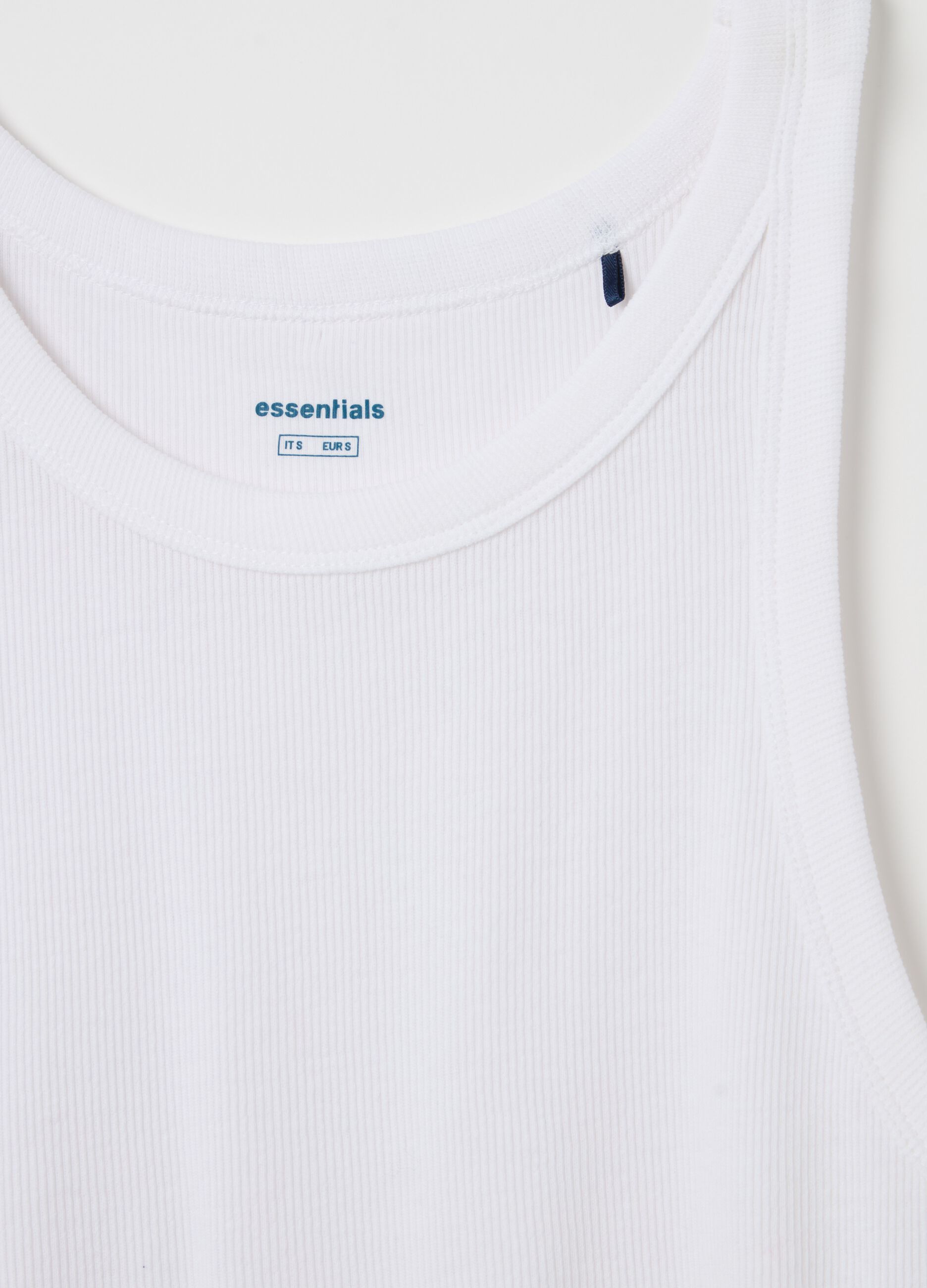 Ribbed tank top