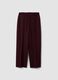 Purple stretch viscose straight-leg trousers_4