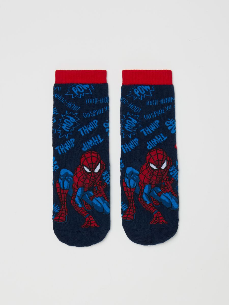 Slipper socks with Spider-Man design_0