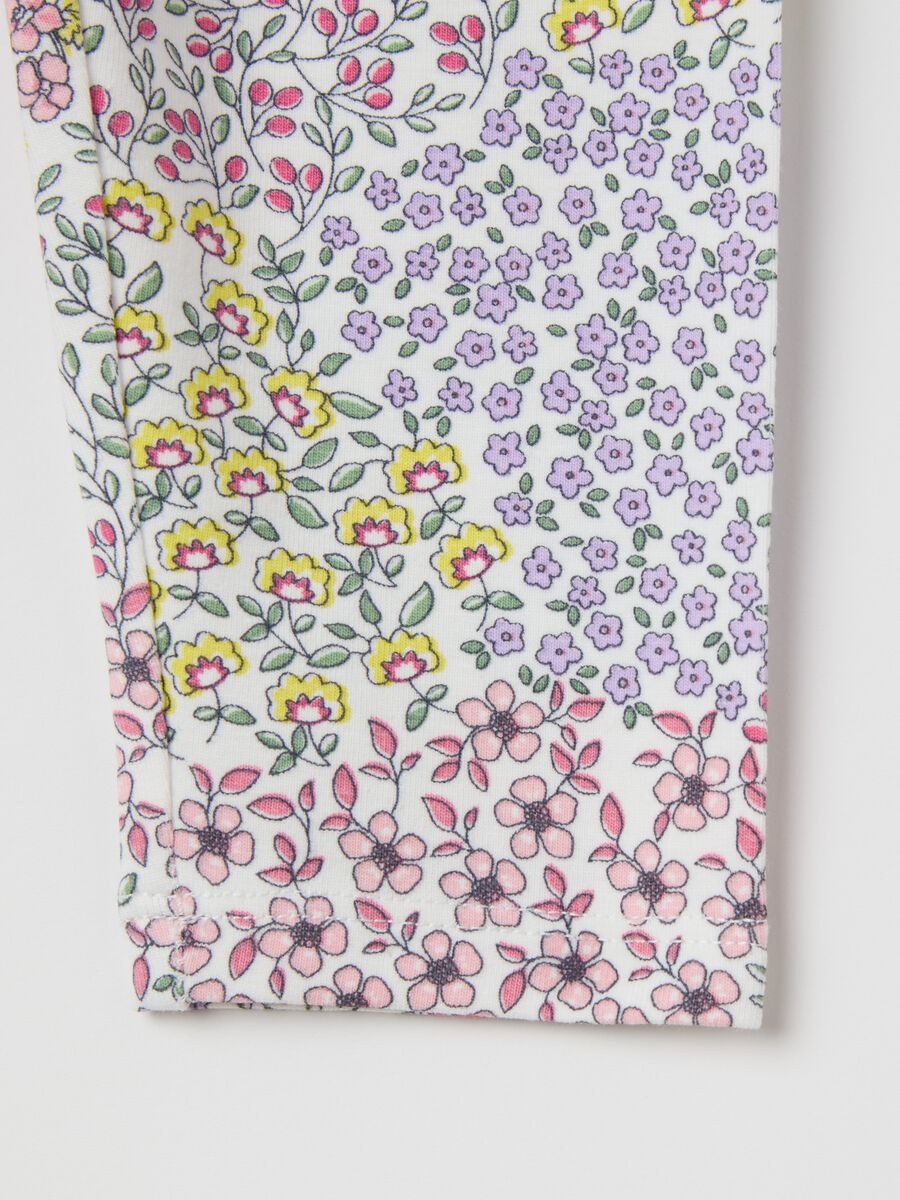Floral leggings in stretch cotton_2