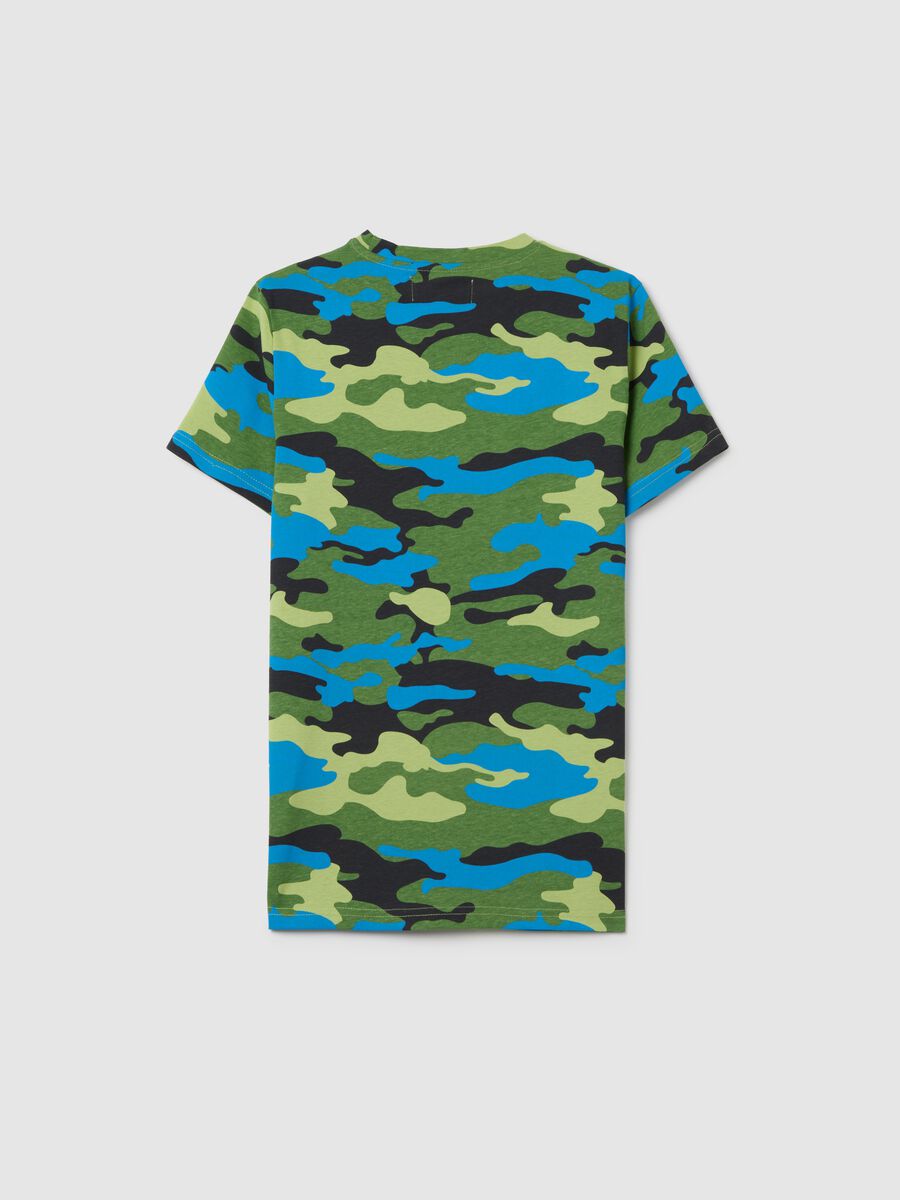 T-shirt da bambino in puro cotone multicolor regular fit_1