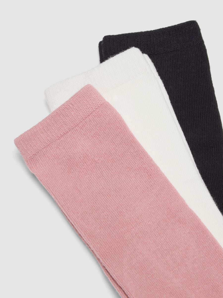 5-pack of multicolour long socks in organic stretch cotton_2