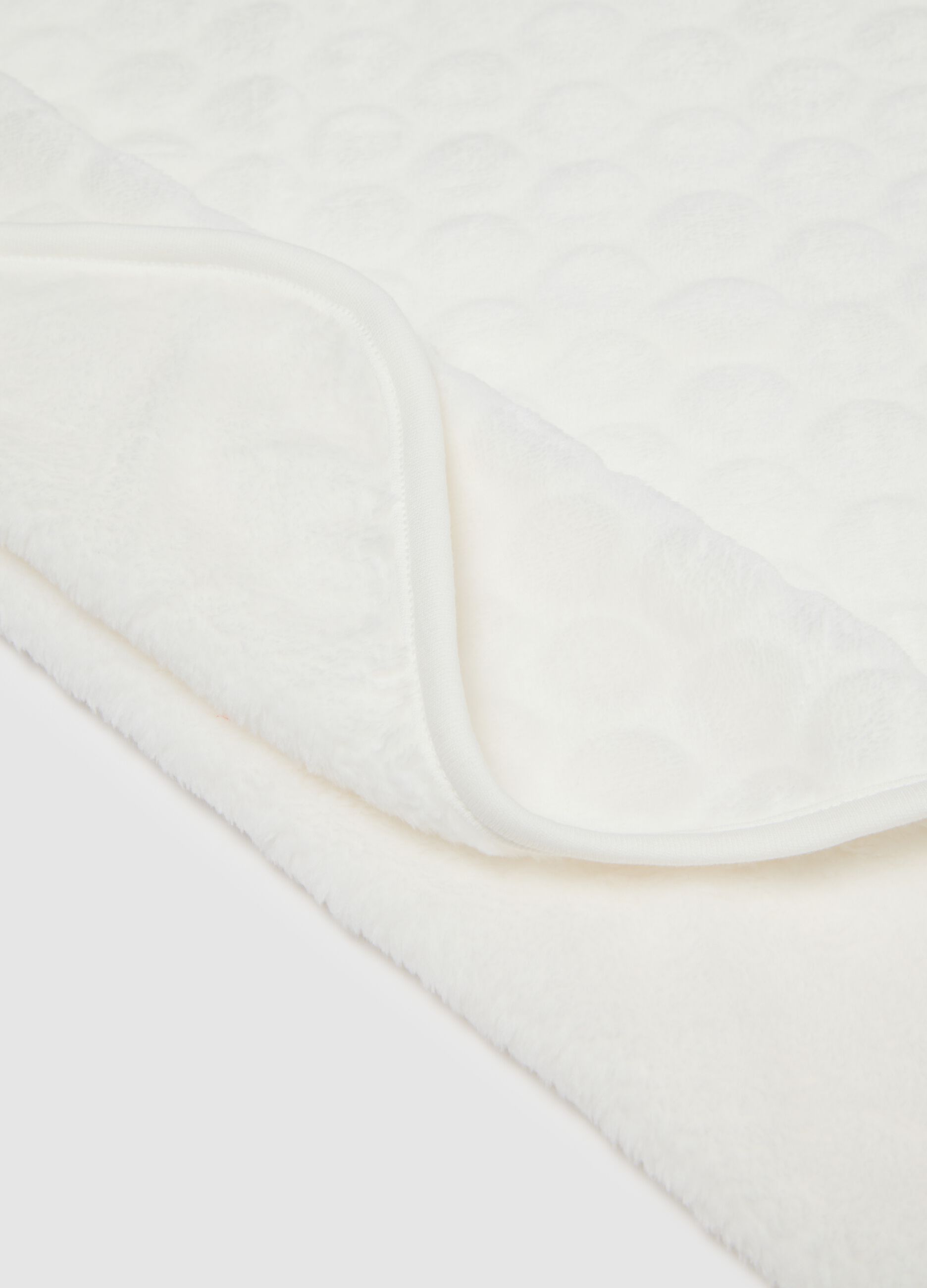White Synthetic Fabric Cover