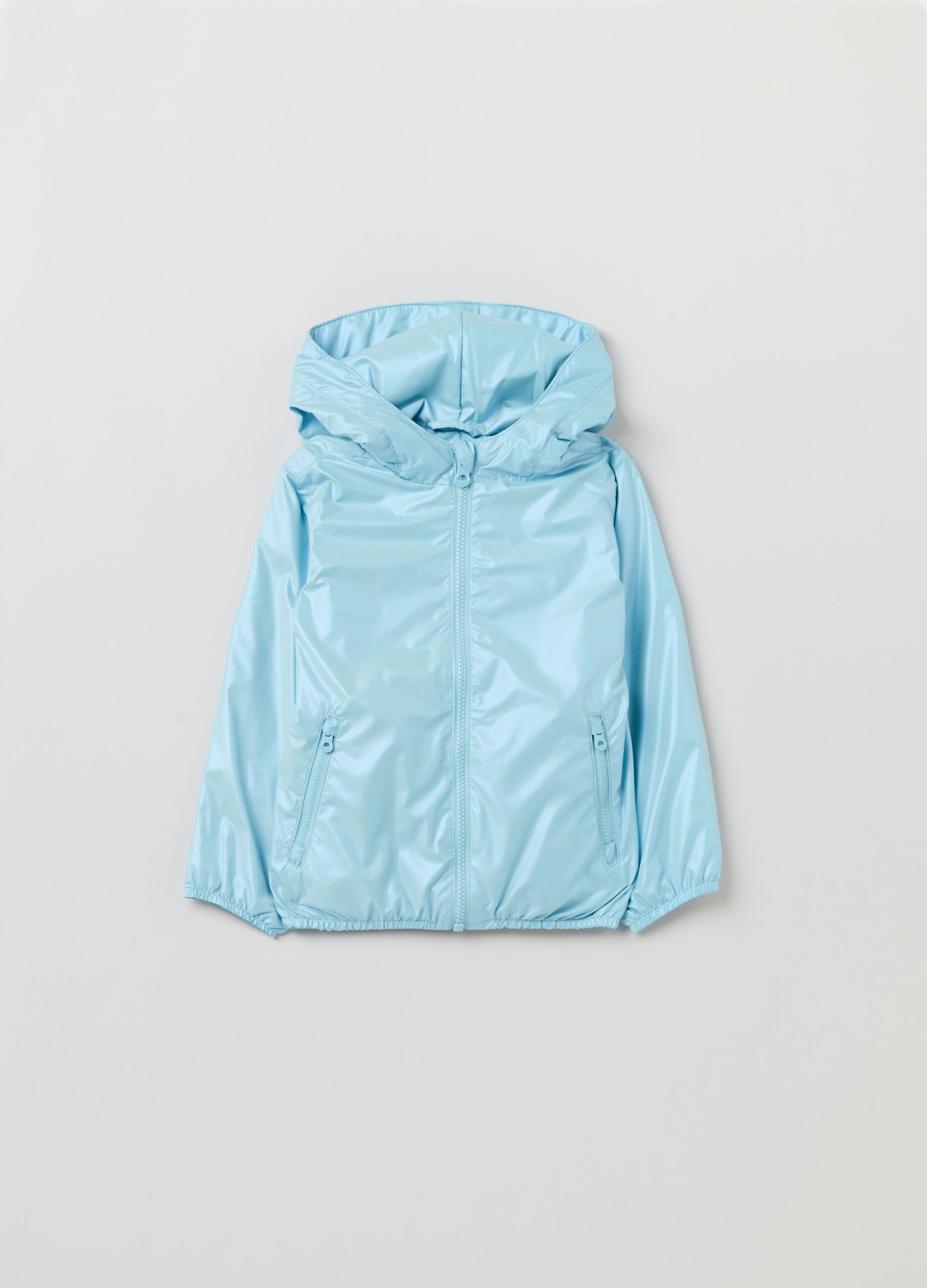 Giacca impermeabile shiny con cappuccio_2