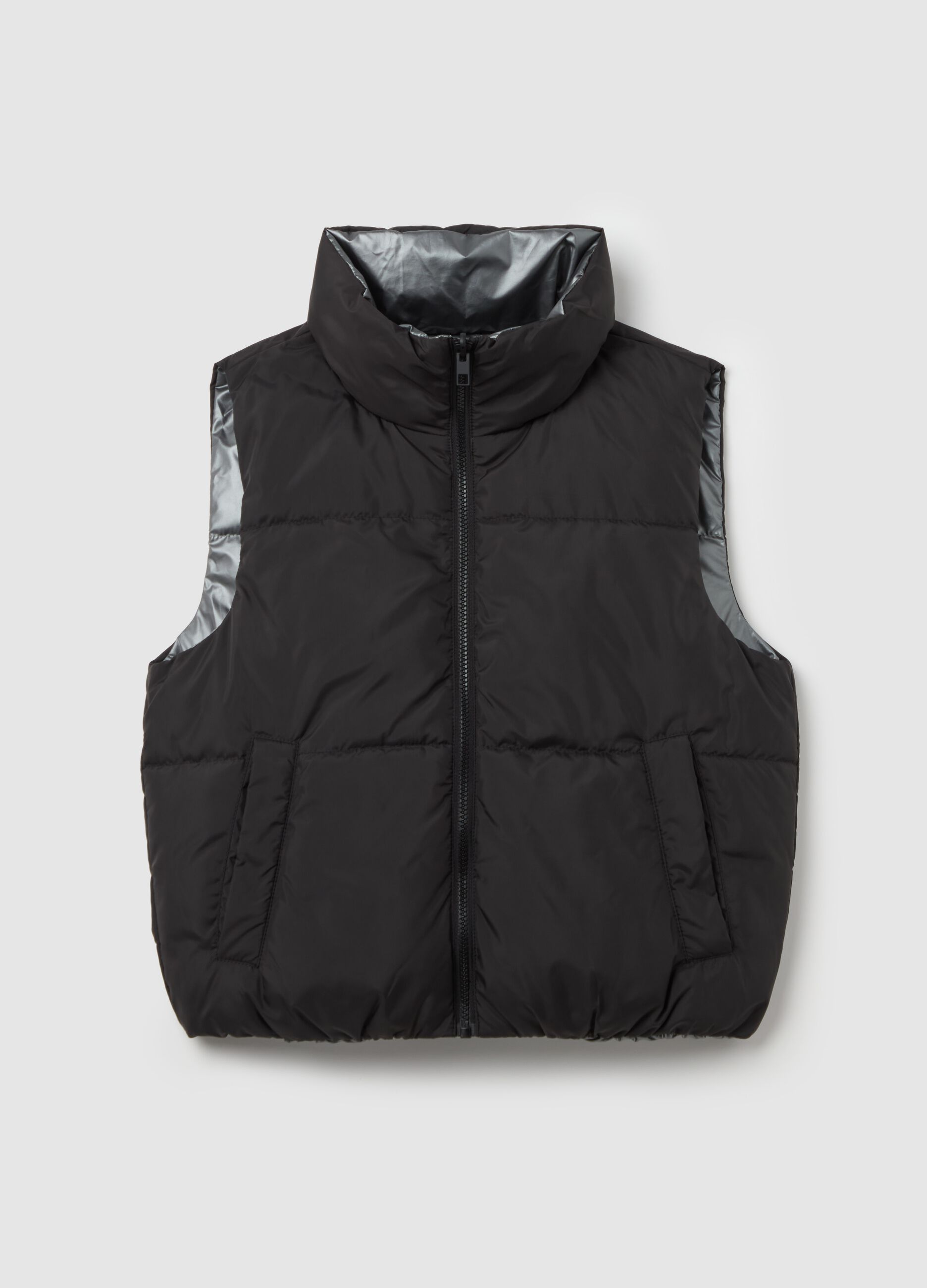 Quilted reversible gilet