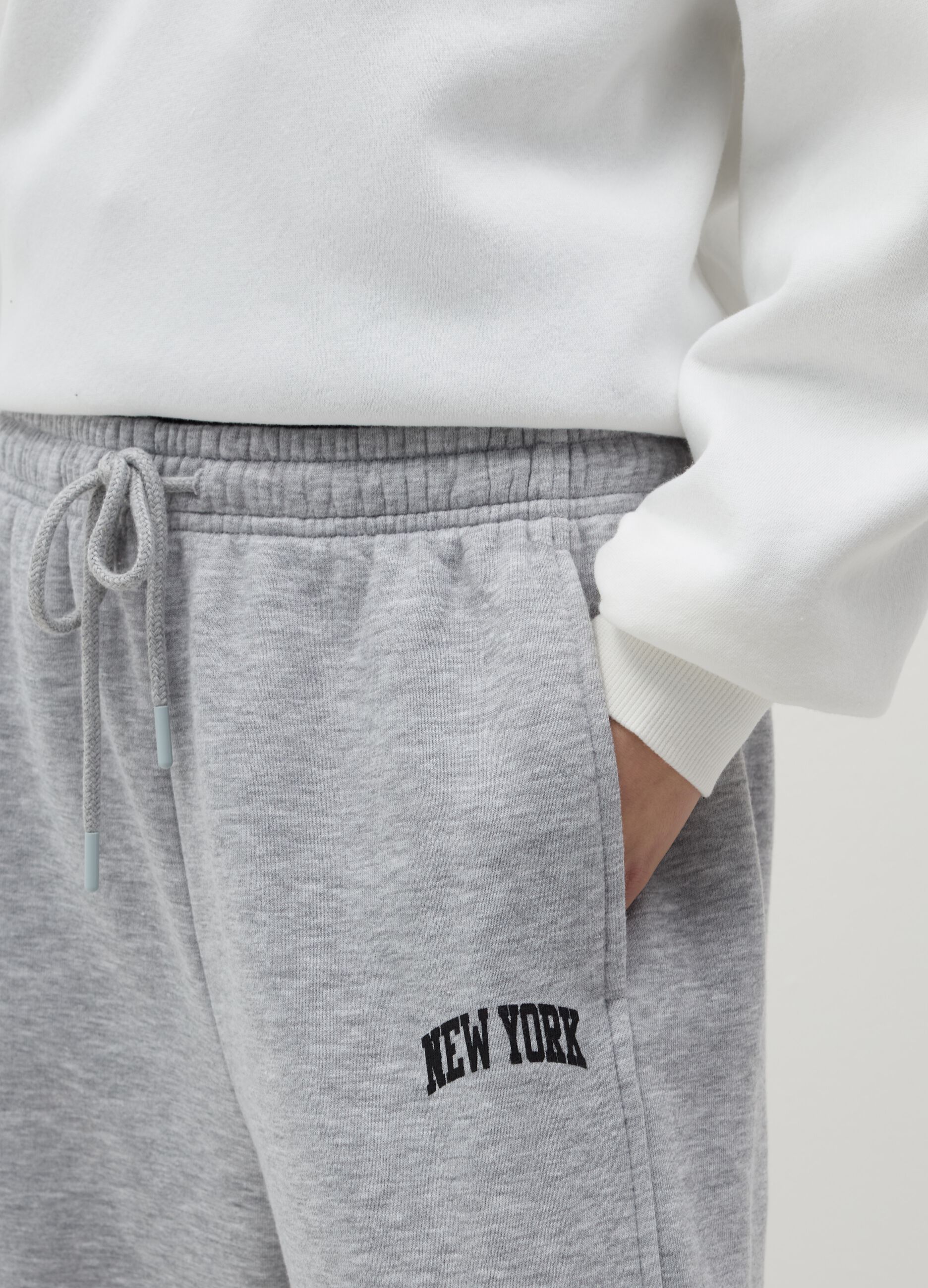 Baggy-fit joggers with drawstring