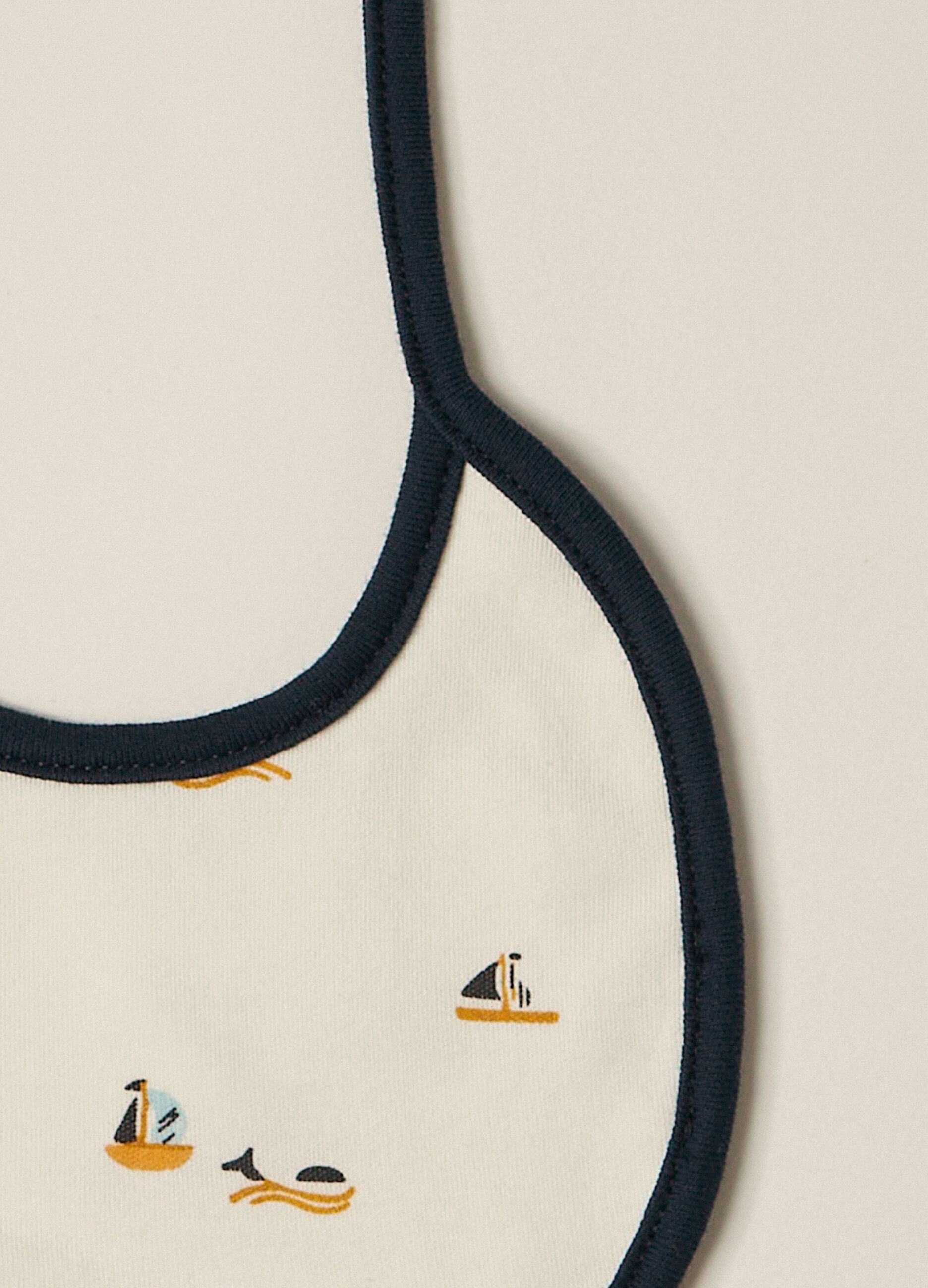Pack 2 bavaglini in puro cotone IANA neonato