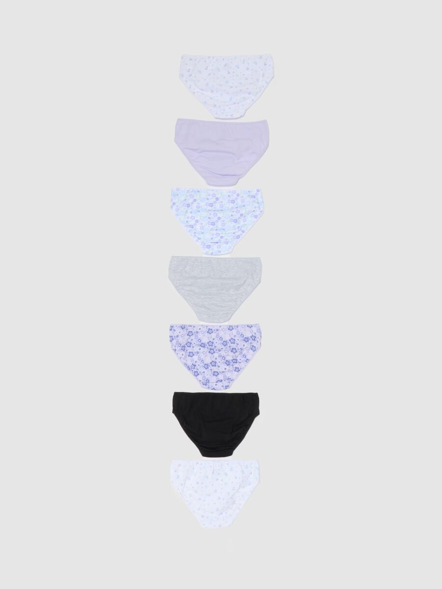 Set of seven girls' pure cotton multicolor panties_1