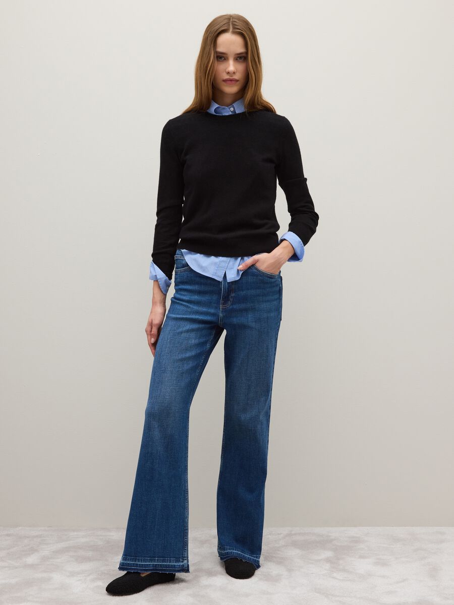 Black Pure Wool Jumper Regular Fit_2