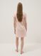 Pink pure cotton nightdress regular fit with Henley neckline_2
