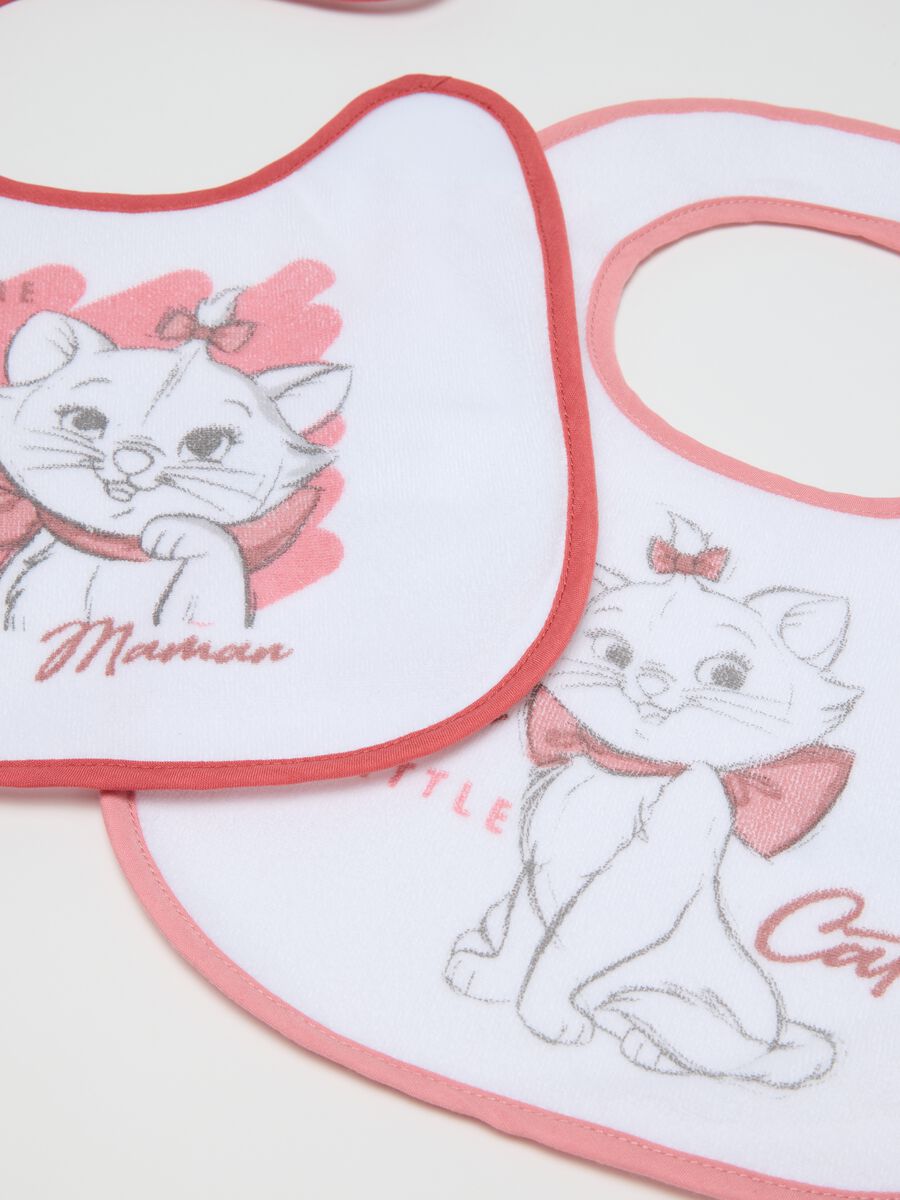 Two-pack baby girl bibs in multicolored cotton blend_2