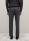 Pantaloni grigio scuro in misto cotone e viscosa slim fit_2