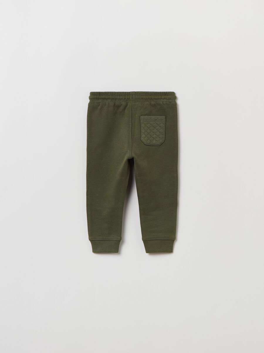 Fleece joggers with drawstring_1