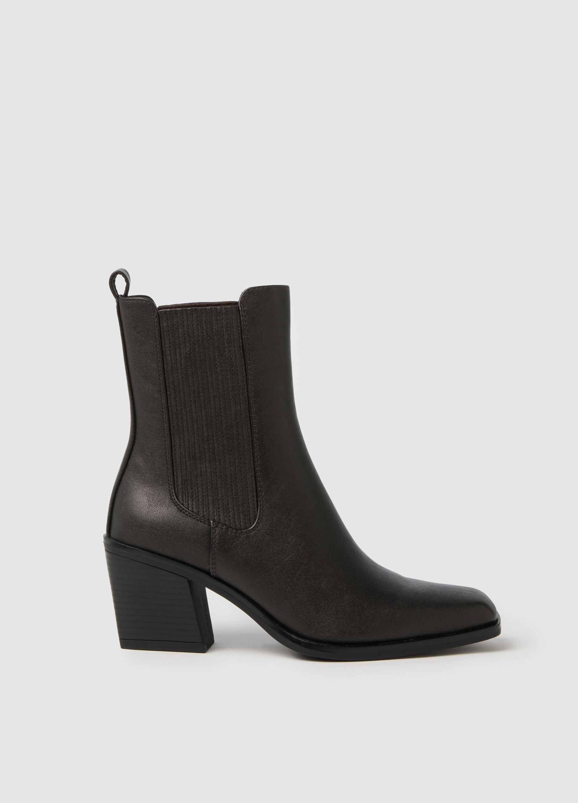 Black Ankle Boots with Comfortable Heel