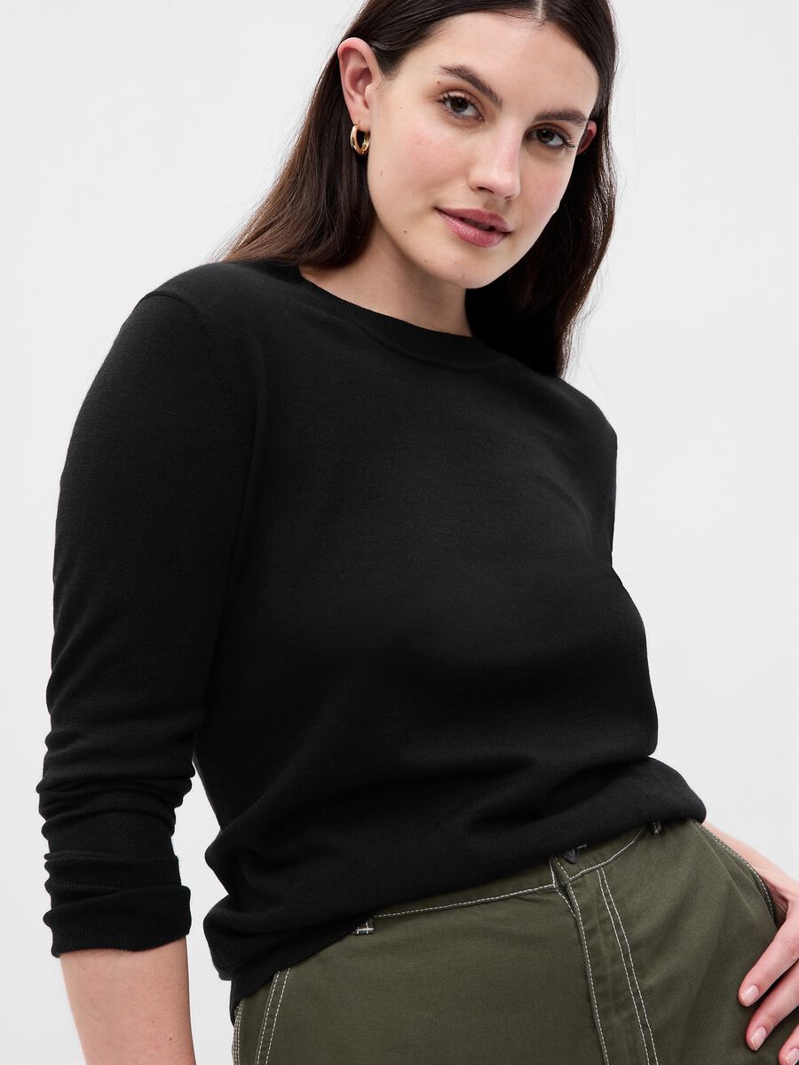 Pullover in lana merino con scollo rotondo_3