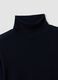 Navy blue pure merino wool turtleneck jumper, regular fit_1