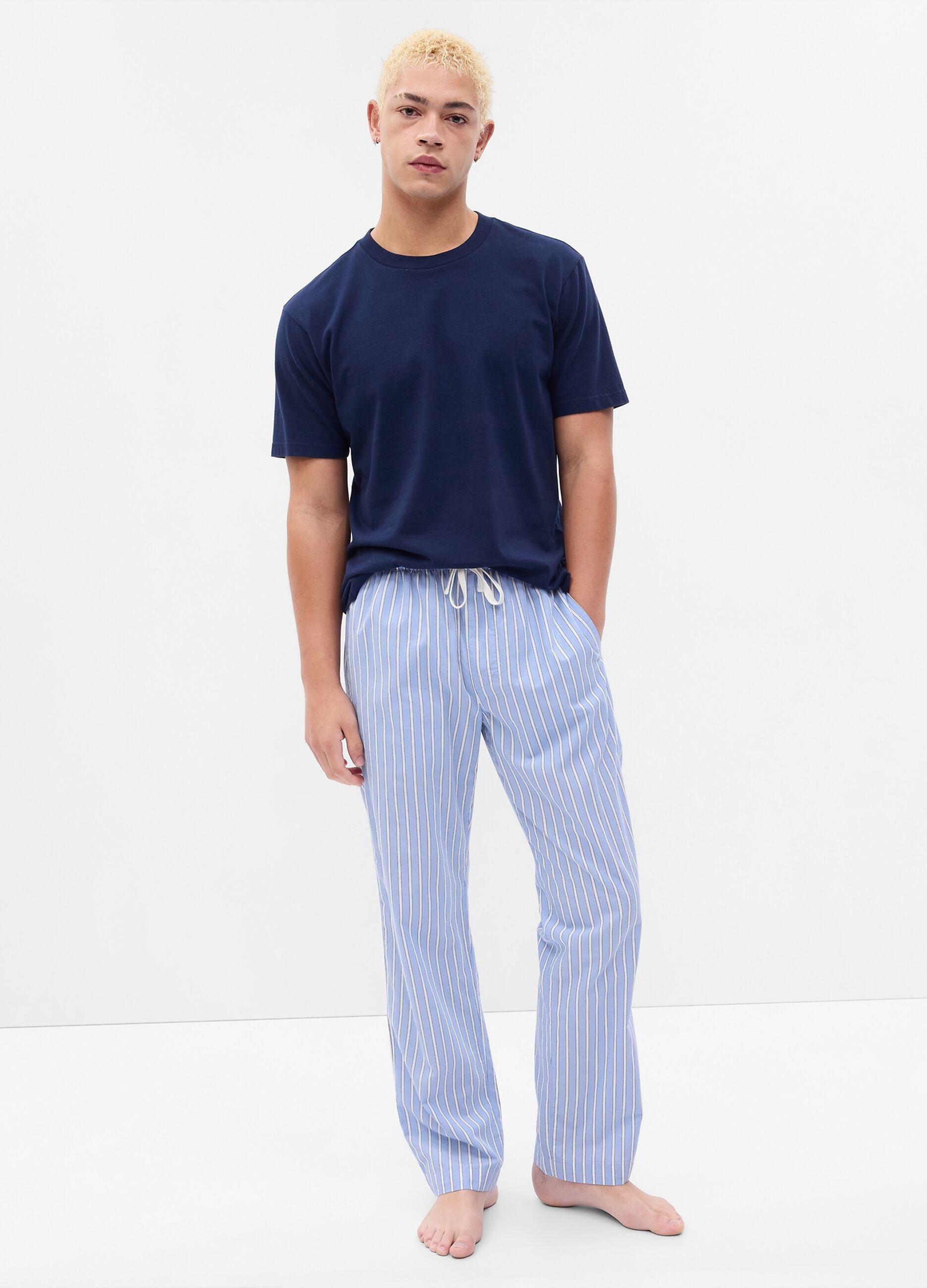 Pantalone pigiama lungo a righe