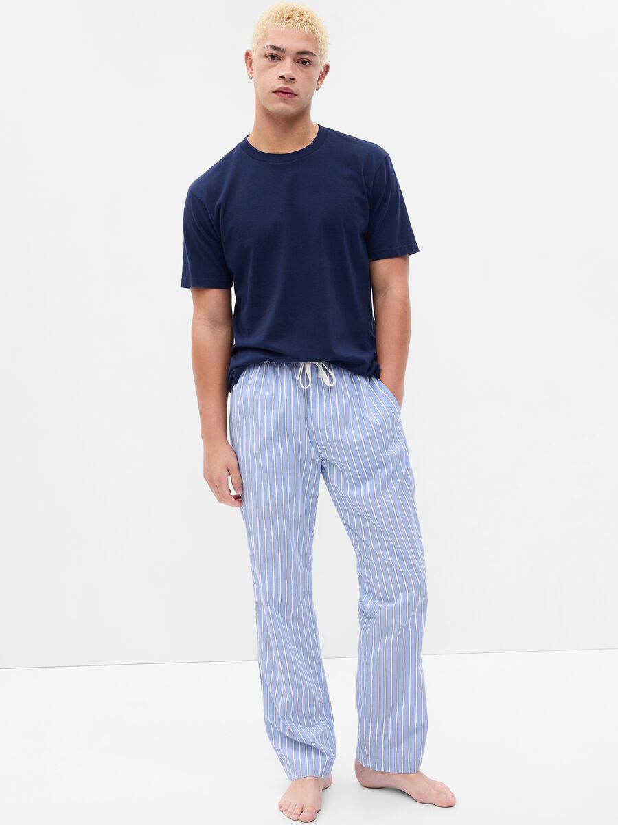 Pantalone pigiama lungo a righe_0