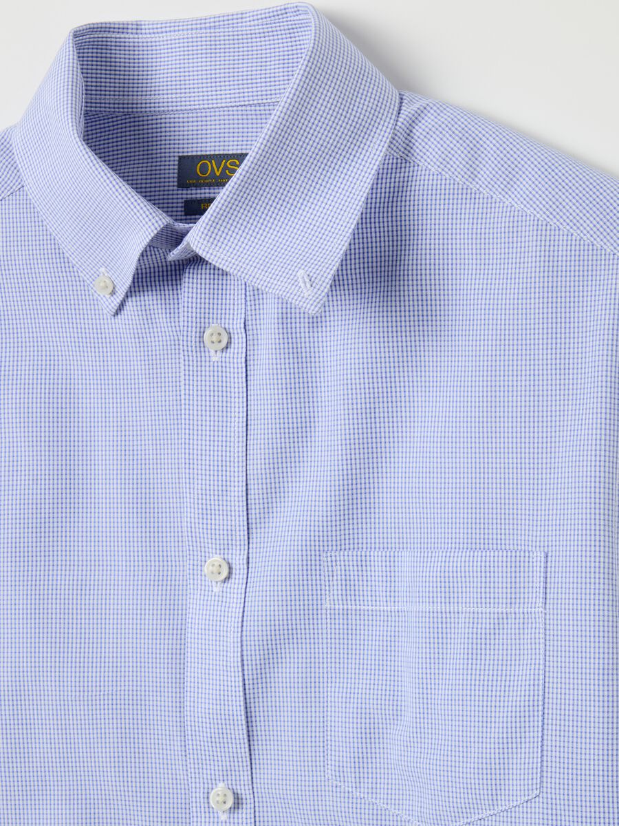 Regular-fit, easy-iron shirt with micro checks_5