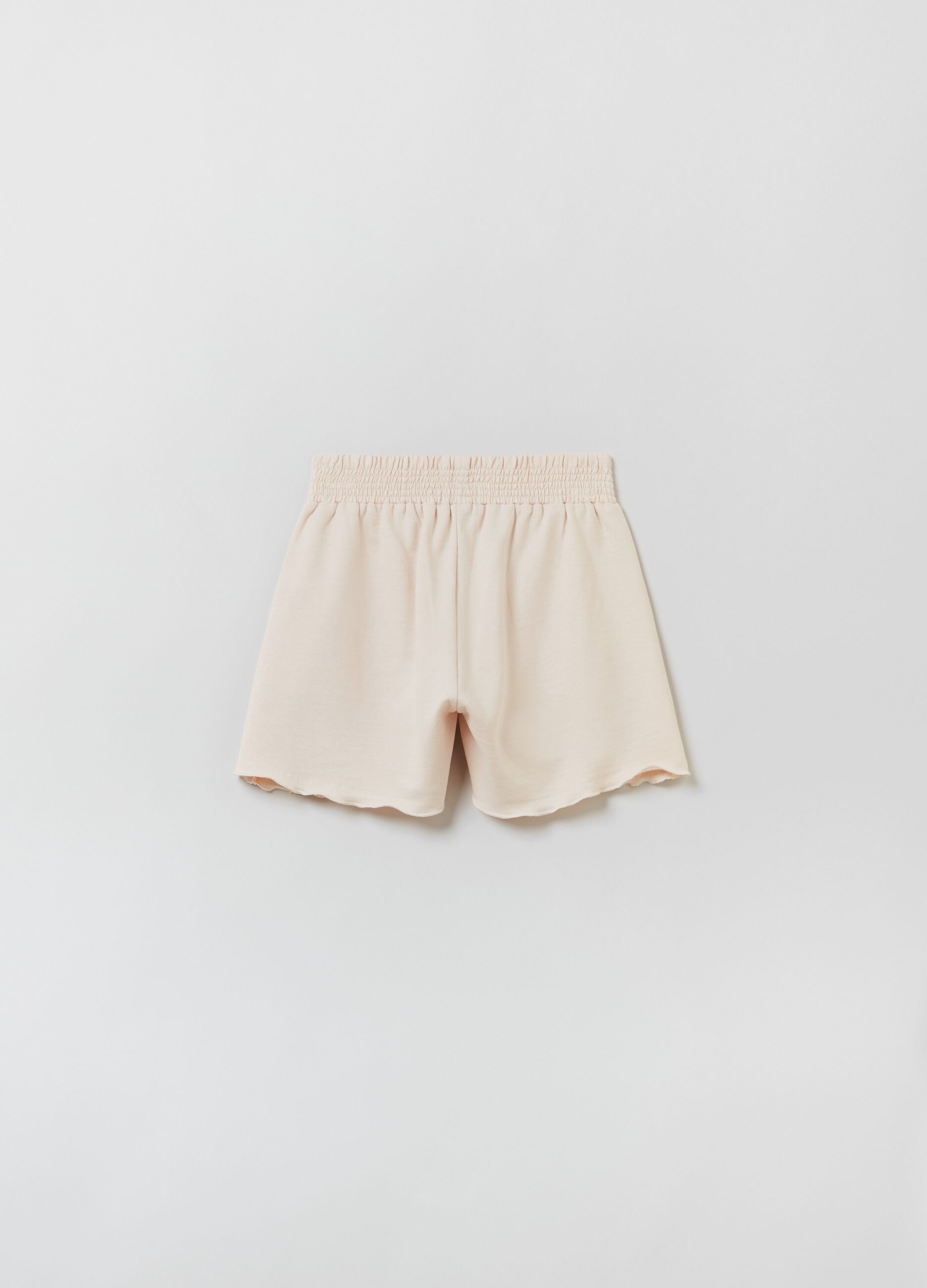 Shorts in French Terry con ricami ikat_2