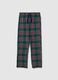 Multicoloured Check Pure Cotton Pyjama Trousers_4
