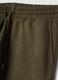 Jogger verdi in misto cotone con fondo a polsino e coulisse_1