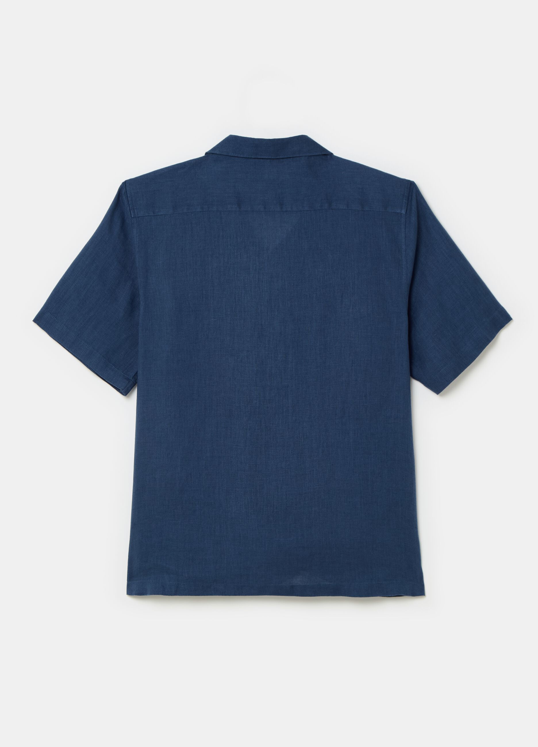 100% linen shirt with short sleeves