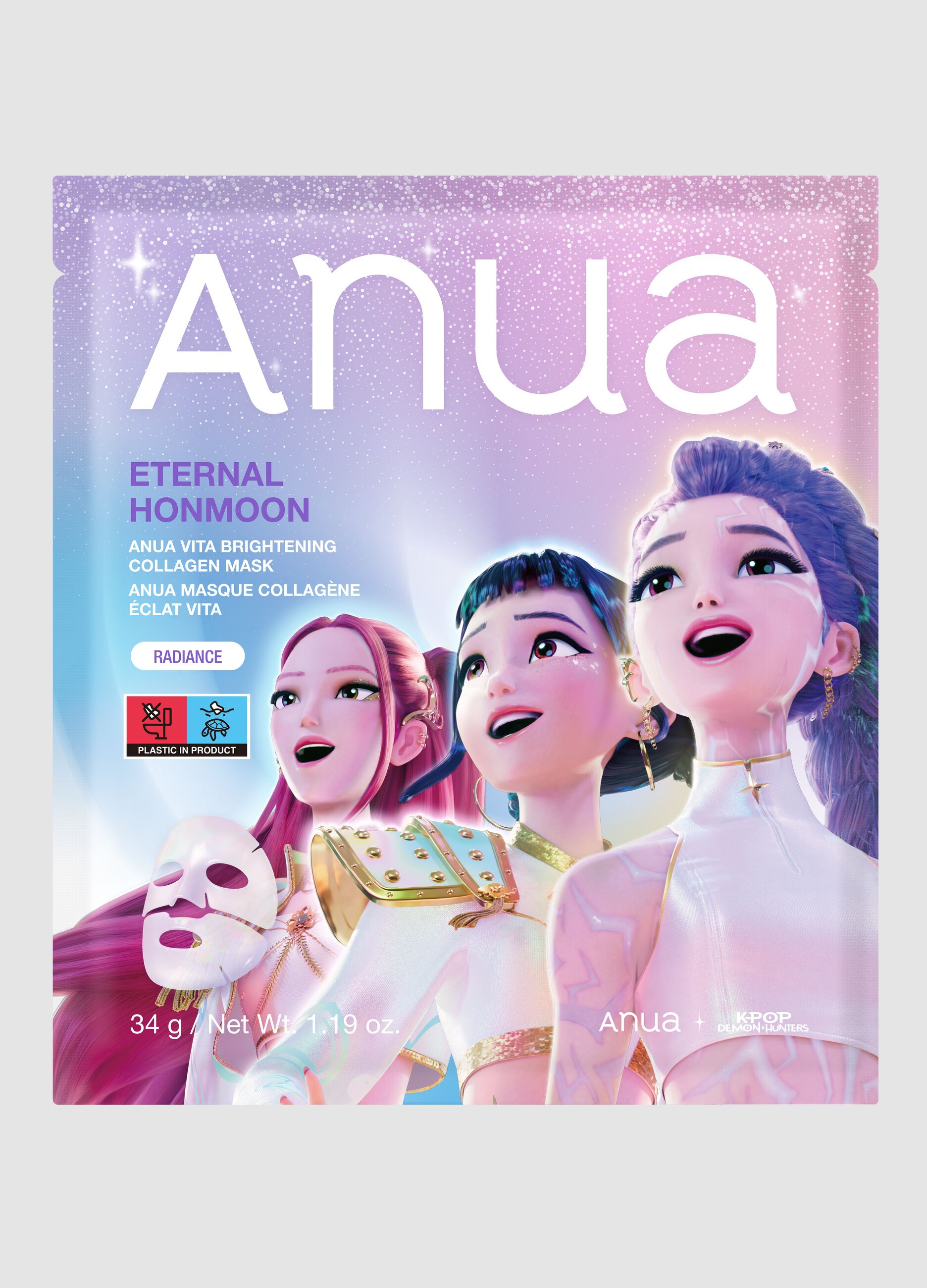 Vita Brightening Collagen Mask 34g | Anua K-Pop Demon Hunters