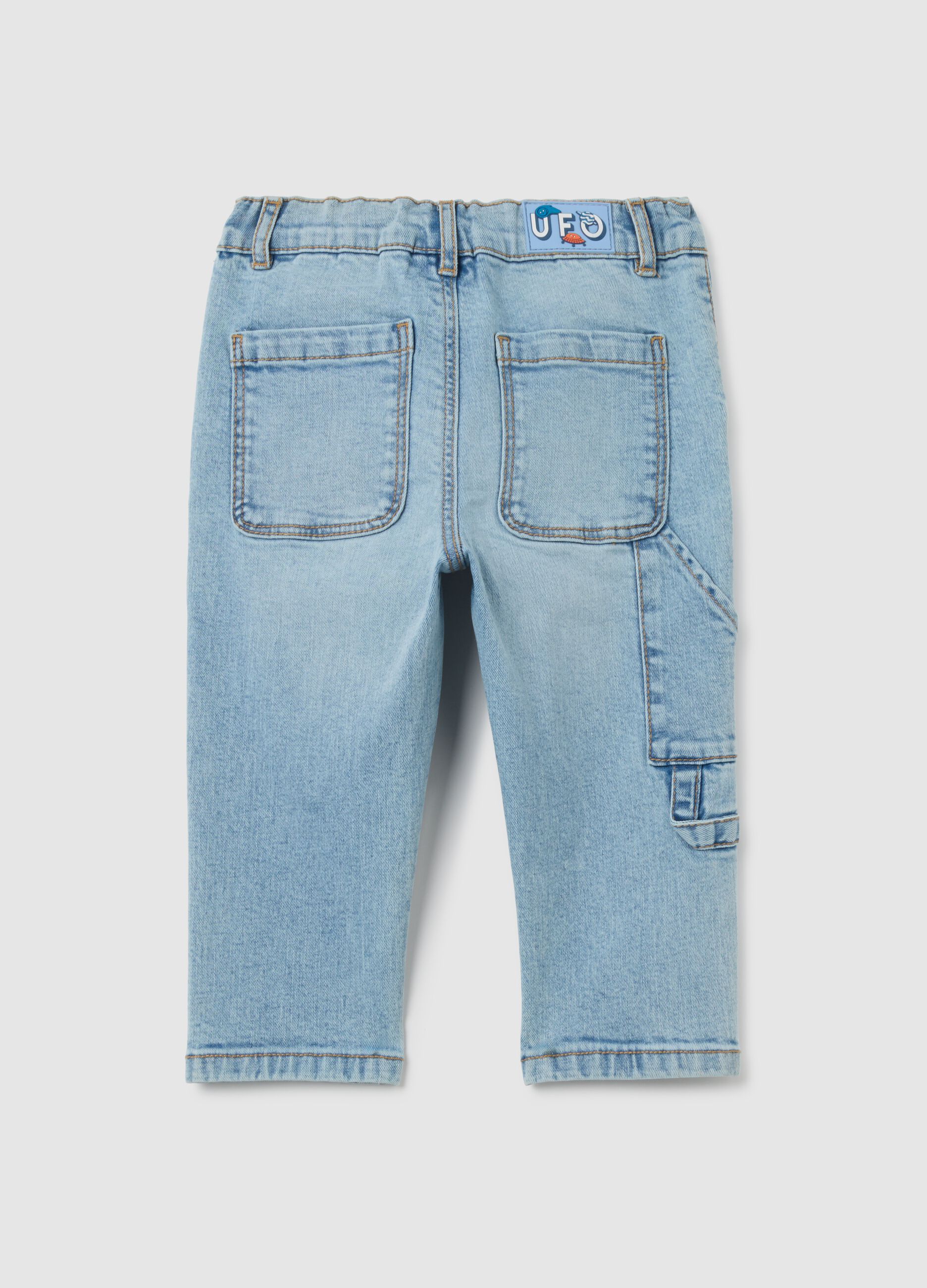 Pantaloni da neonato in denim chiaro regular fit