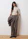 Beige Long Sleeve Lyocell Top_1