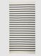 White striped cotton-blend beach towel with fringes_2