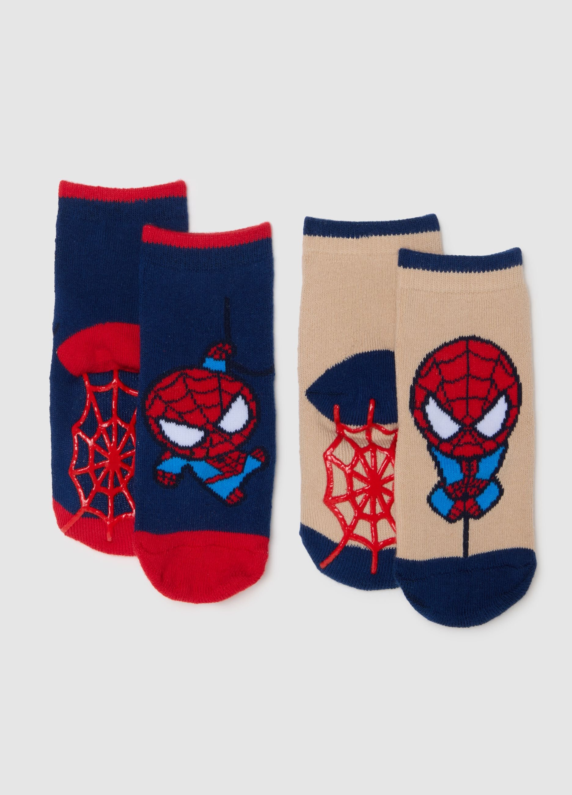 Multi-colour infant socks twin pack in regular fit cotton blend