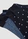 Pack of five blue organic cotton ankle sports socks_1