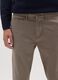 Brown slim fit cotton chinos_3