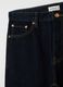 Blue straight fit jeans in pure cotton_5