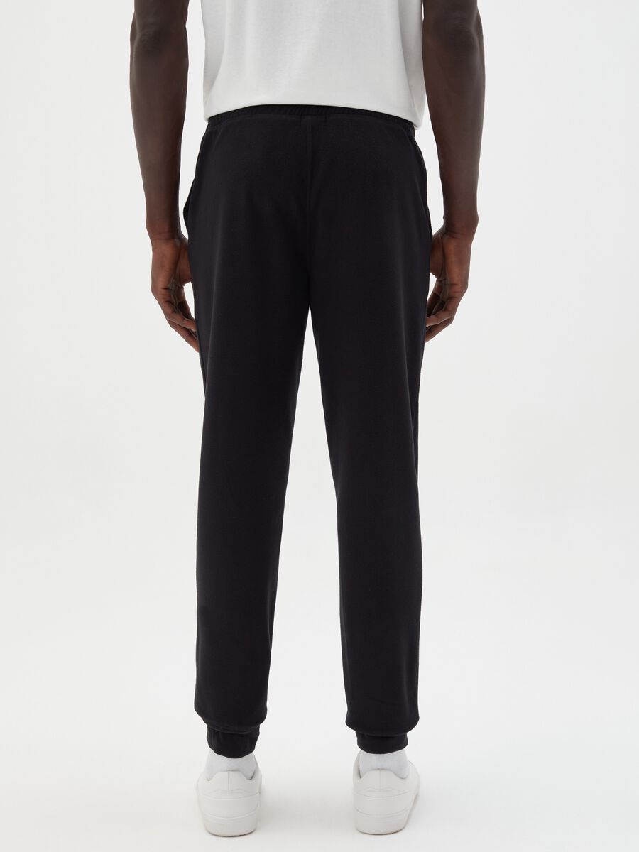 Fleece joggers with drawstring_2
