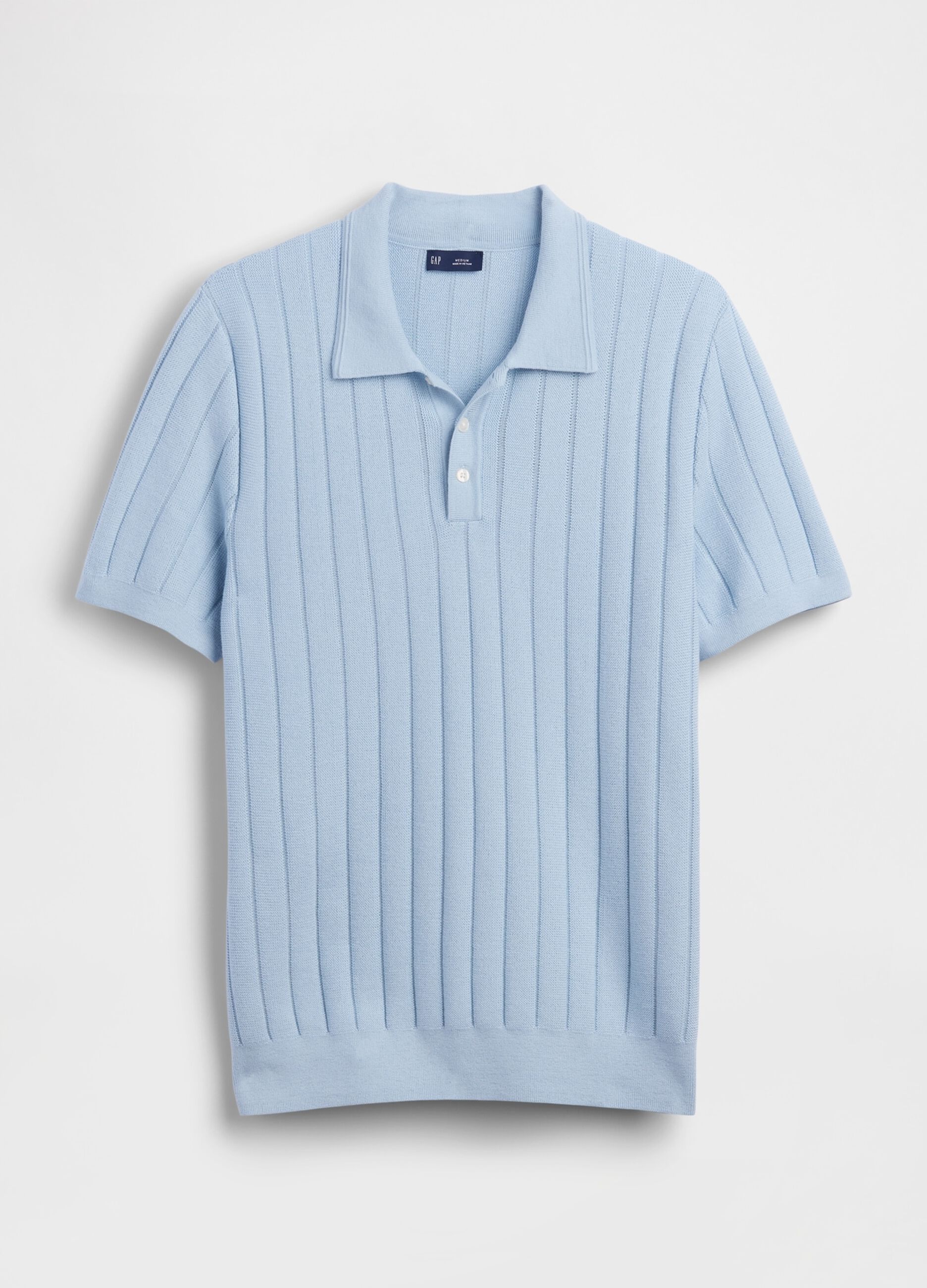 Pure cotton short-sleeve polo