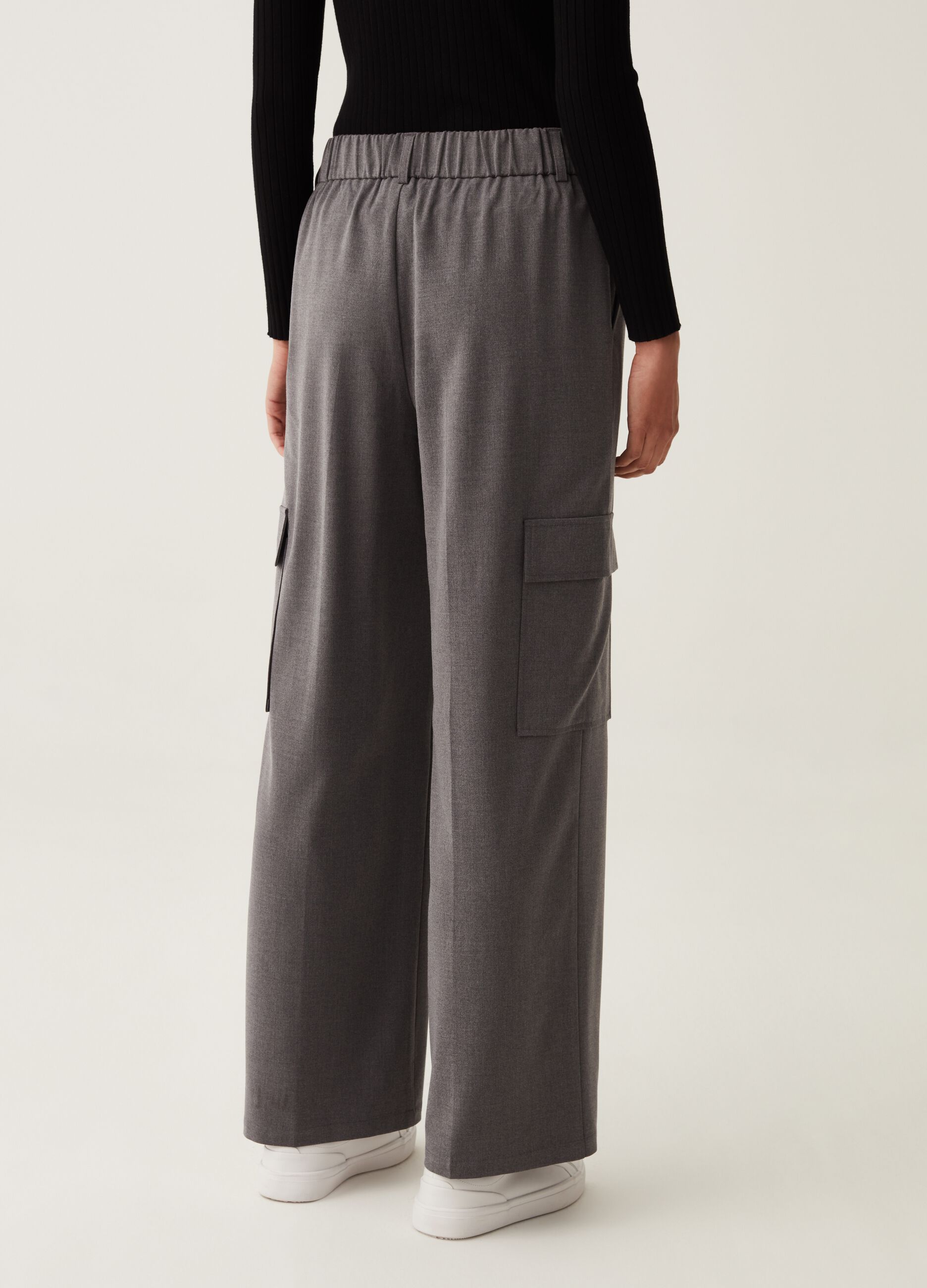 Pantalone cargo wide leg_2