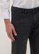 Black cotton blend regular fit jeans_3