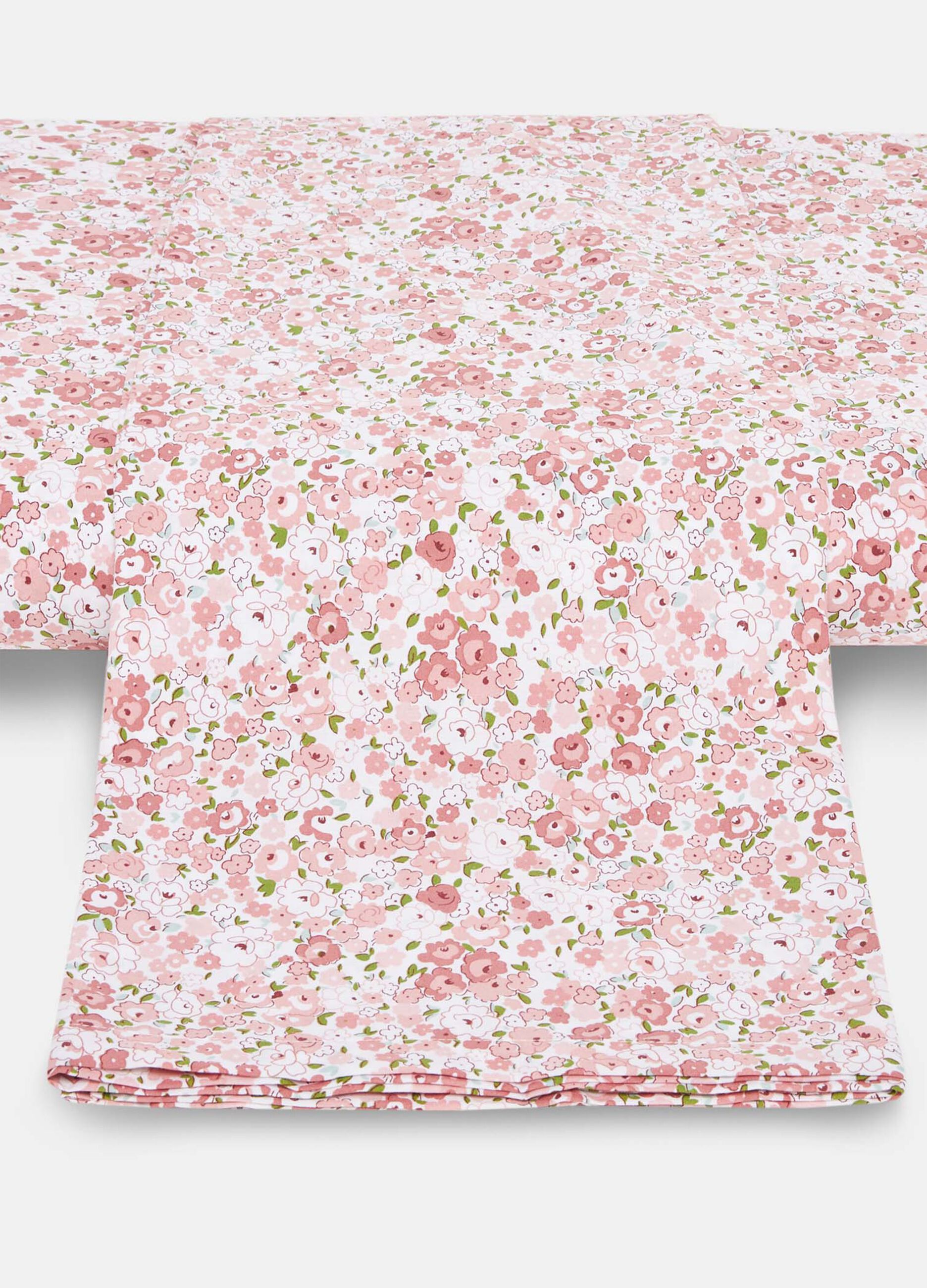 Floral double bed sheet in cotton