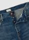 Jeans dritti in puro cotone blu_5